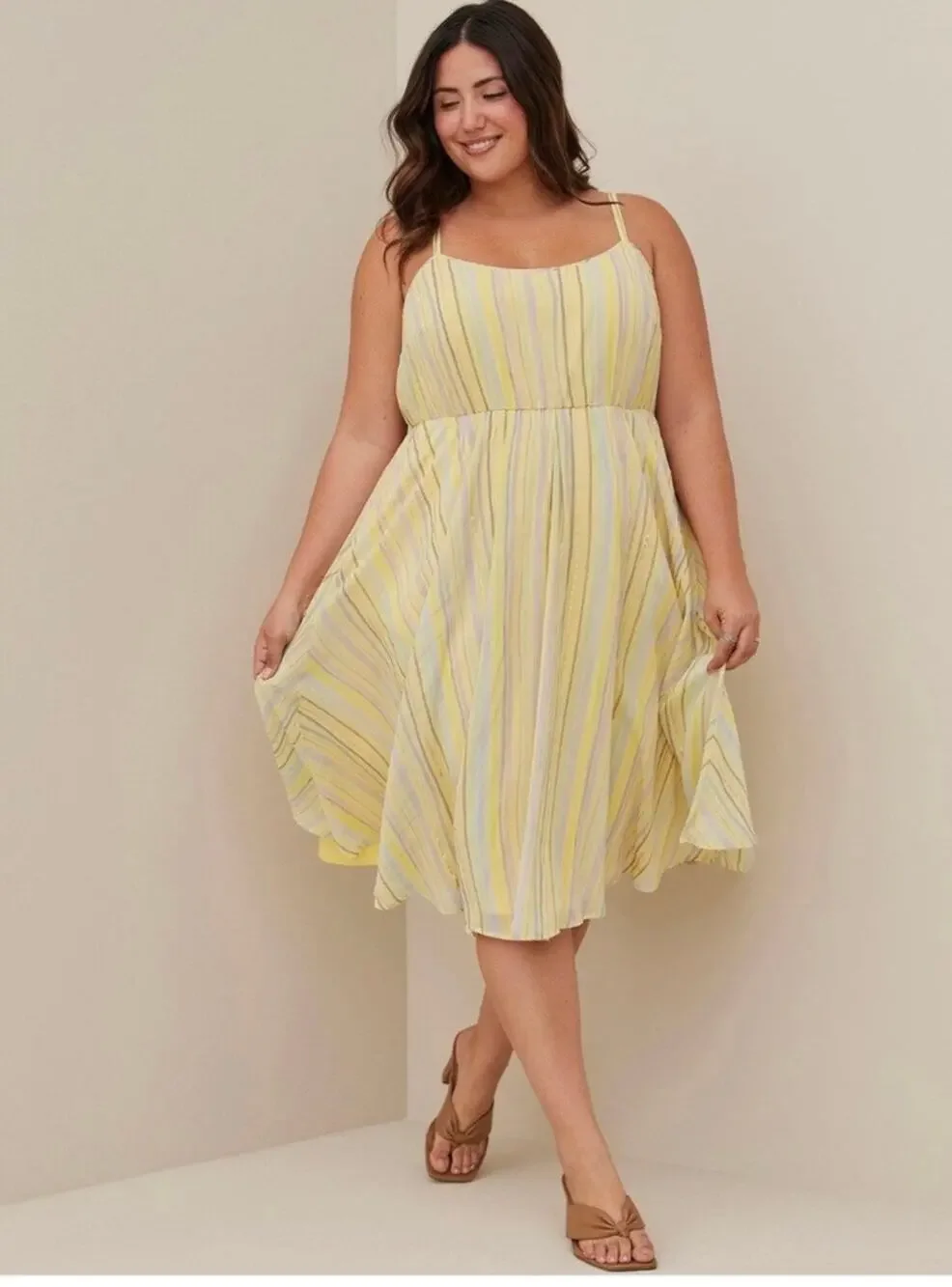torrid yellow dress | Dresses | Torrid Chiffon Midi Size 6 6x the Yours Brick Red Shirred Sundress is a warm torrid | Dresses | Torrid